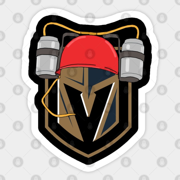 Vegas Golden Drunks Shirt Sticker by Greatest Hockey Merch